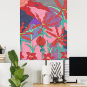 Summer Gardens at Night Poster (Thuiskantoor)