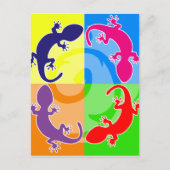 Summer gecko pop briefkaart (Voorkant)