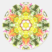 Summer Gem Ronde Sticker (Voorkant)