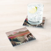 Summer Gese Glazen Onderzetter (Schuin)