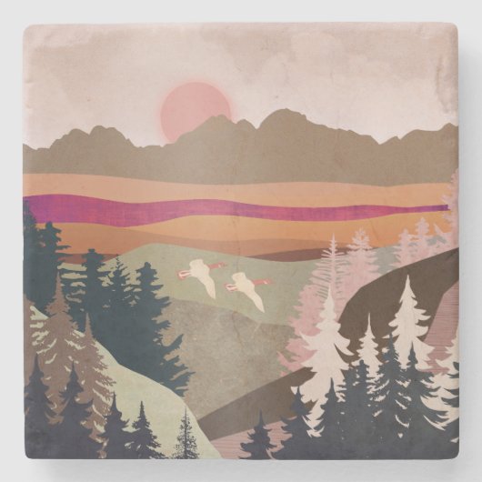 Summer Gese Stenen Onderzetter (Voorkant)