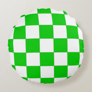 Summer Gingham Pillow Rond Kussen