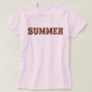 Summer Giraffe Print T-shirt
