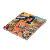  Summer Girl Comics Tegeltje (Zijkant)