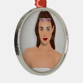 SUMMER GIRL METALEN ORNAMENT (Rechts)