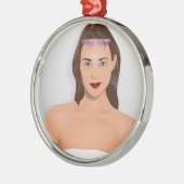 SUMMER GIRL METALEN ORNAMENT (Links)