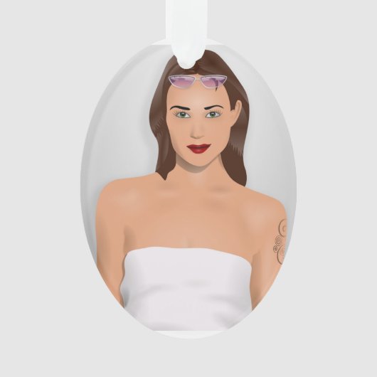 SUMMER GIRL ORNAMENT (voorkant)