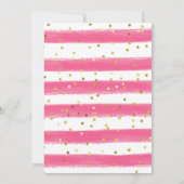 Summer Girl Popsicle Birthday Invitation Kaart (Achterkant)