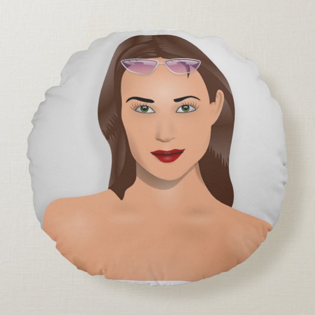 SUMMER GIRL ROND KUSSEN (Voorkant)