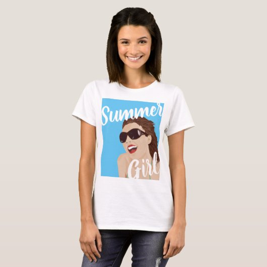 Summer Girl T-shirt (Voorkant volledig)