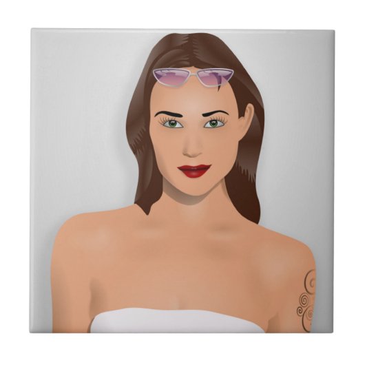 SUMMER GIRL TEGELTJE (Voorkant)