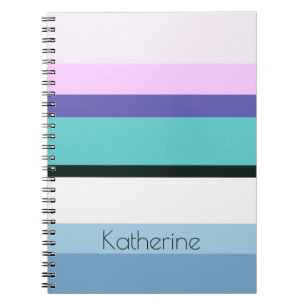 Summer girmaid geïnspireerd stripe kleurful notitieboek