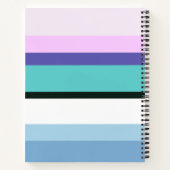 Summer girmaid geïnspireerd stripe kleurful notitieboek (Achterkant)