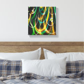 Summer Glow in the Night Canvas Afdruk (Insitu (Slaapkamer))