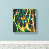 Summer Glow in the Night Canvas Afdruk (Insitu (Houten vloer))