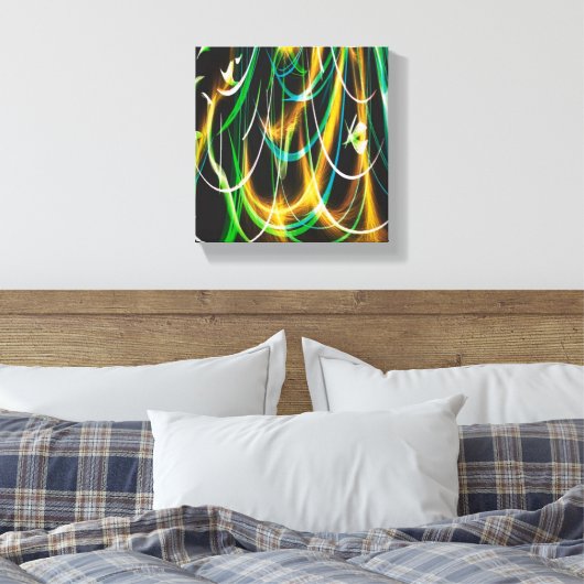 Summer Glow in the Night Canvas Afdruk (Insitu (Slaapkamer))