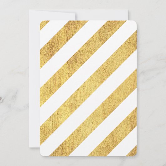 Summer Gold Flamingo Pineapple Bachelorette Party Kaart (Achterkant)