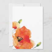 Summer Golden Poppy Moederdag Brunch Kaart (Achterkant)