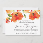 Summer Golden Poppy Vrijgezellenfeest Kaart (Voorkant)