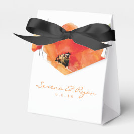 Summer Golden Poppy Wedding Bedankdoosjes