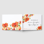Summer Golden Poppy Wedding Gastenboek (Volledig)