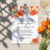 Summer Golden Poppy Wedding