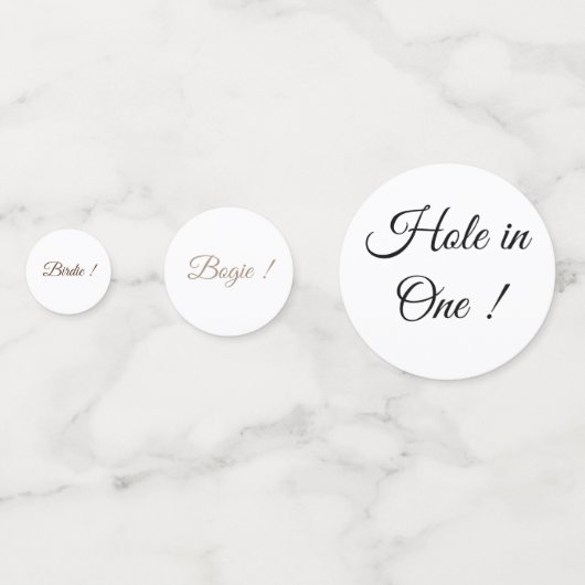 Summer Golf Sports Birthday Confetti (Achterkanten)