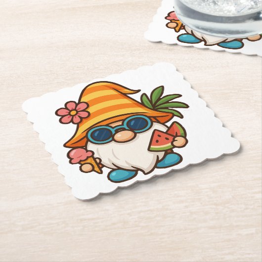 Summer Gonk Kartonnen Onderzetters (Gebogen)