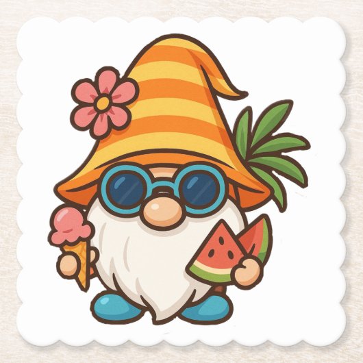 Summer Gonk Kartonnen Onderzetters (Voorkant)