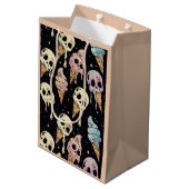 Summer Gothic schedels Ice Cream Spooky Medium Cadeauzakje (Achterkant Gekanteld)