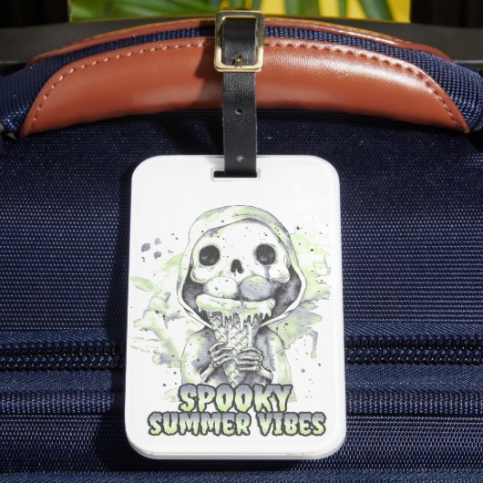 Summer gothic Spooky Summer Vibes Bagagelabel (Voorkant Insitu 2)