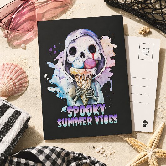 Summer gothic Spooky Summer Vibes Briefkaart