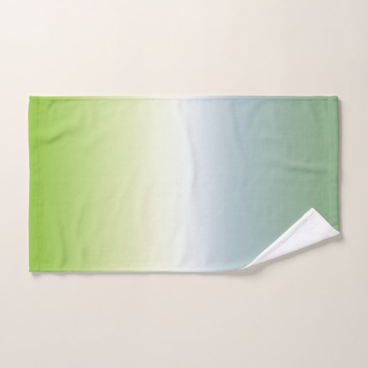 Summer Gradient Cool Blue Green Ombre Bad Handdoek (Handdoek)