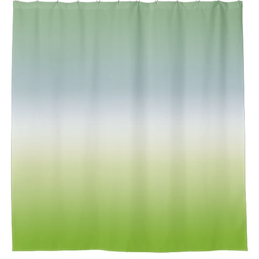 Summer Gradient Cool Blue Green Ombre Douchegordijn (Voorkant)