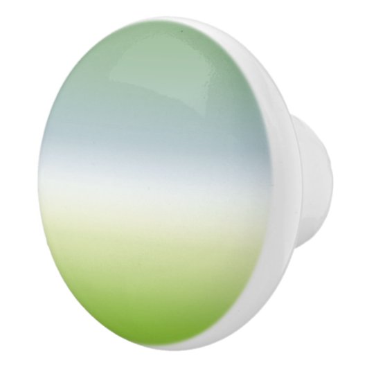 Summer Gradient Cool Blue Green Ombre Keramische Knop (Rechts)
