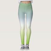 Summer Gradient Cool Blue Green Ombre Leggings (Voorkant)