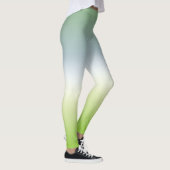 Summer Gradient Cool Blue Green Ombre Leggings (Rechts)