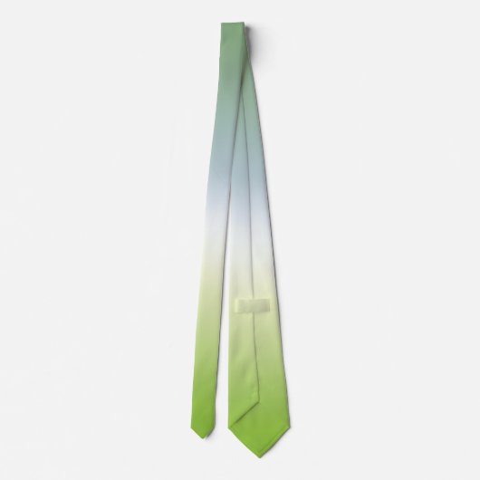 Summer Gradient Cool Blue Green Ombre Stropdas (Achterkant)