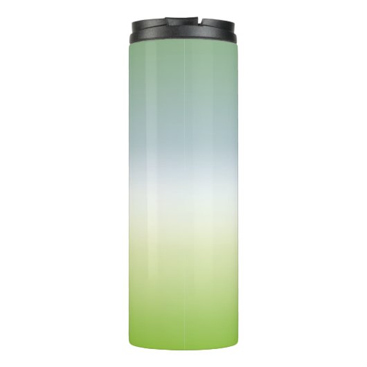 Summer Gradient Cool Blue Green Ombre Thermosbeker (Achterkant)