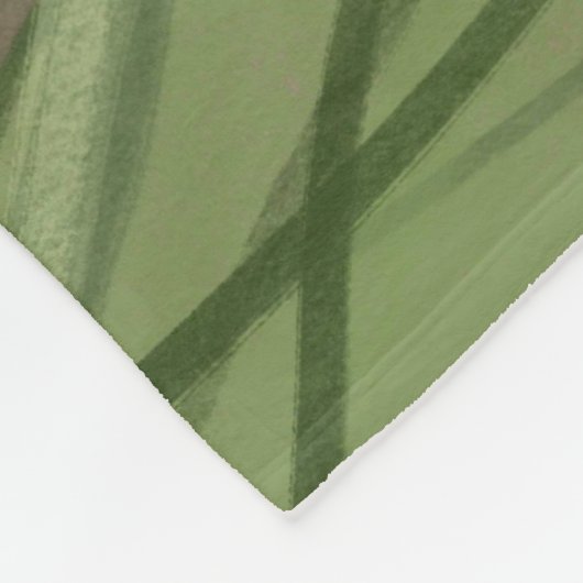 Summer Grass Fleece Deken (Hoek)