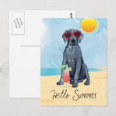 Summer Great Dane Briefkaart (Voorkant / Achterkant)