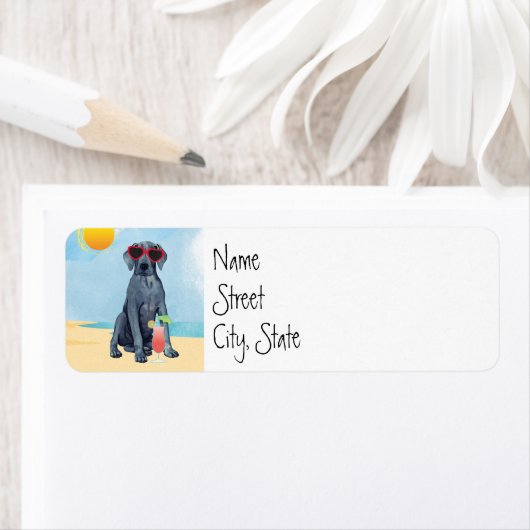 Summer Great Dane Label (Insitu)