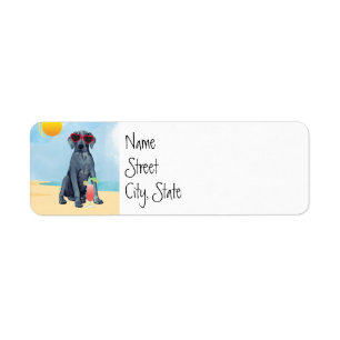 Summer Great Dane Label