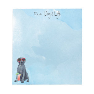 Summer Great Dane Notitieblok