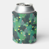 Summer Green Blauwgroen Cactus Gold stippen Cute D Blikjeskoeler (Blikje Achterkant)
