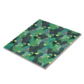 Summer Green Blauwgroen Cactus Gold stippen Cute D Tegeltje (Zijkant)