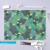 Summer Green Blauwgroen Cactus Gold stippen Cute D Tissuepapier (Craft)