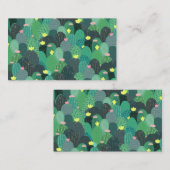 Summer Green Blauwgroen Cactus Gold stippen Cute D Visitekaartje (Voorkant / Achterkant)