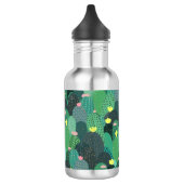 Summer Green Blauwgroen Cactus Gold stippen Cute D Waterfles (Links)