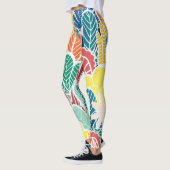 Summer Green Blauwgroen Cactus & Gold stippen Cute Leggings (Links)